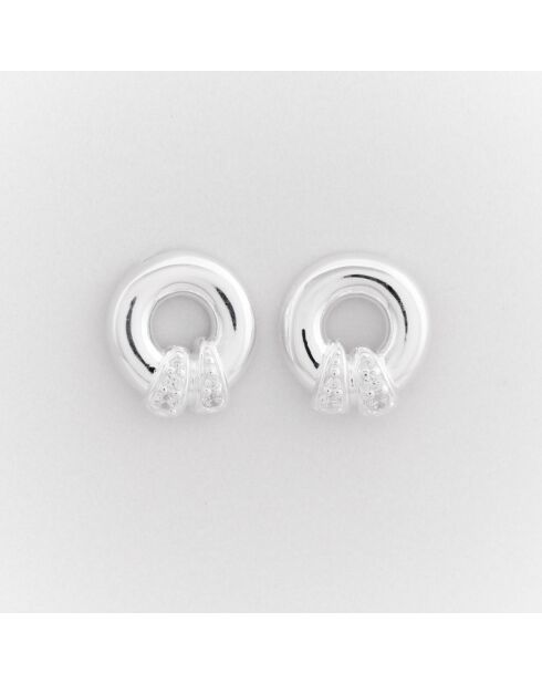 Boucles d'Oreilles Argent Milie Oxydes de Zirconium