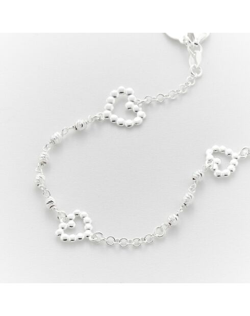 Brazalete de plata con forma