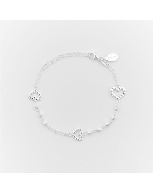 Brazalete de plata con forma