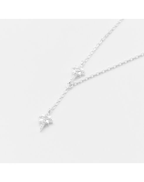Collier Argent Cally Oxydes de Zirconium