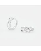 Boucles d'Oreilles Argent Lilya Oxydes de Zirconium