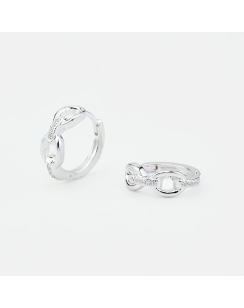 Boucles d'Oreilles Argent Lilya Oxydes de Zirconium