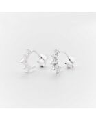 Boucles d'Oreilles Argent Cristal Oxydes de Zirconium