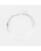 Collier Argent Multi-rangs Lucia