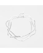Collier Argent Multi-rangs Lucia