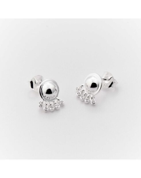 Boucles d'Oreilles Argent Kim Oxydes de Zirconium