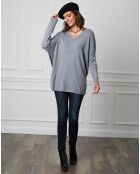 Pull en Cachemire mélangé Beder gris