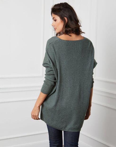 Pull  en Cachemire mélangé Beder kaki