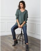 Pull  en Cachemire mélangé Beder kaki