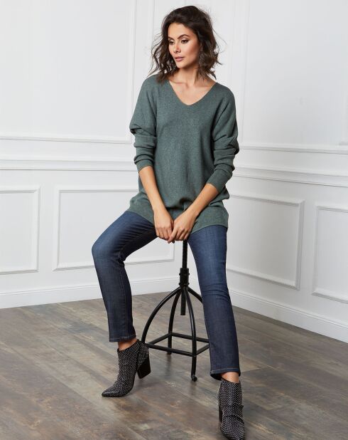 Pull  en Cachemire mélangé Beder kaki