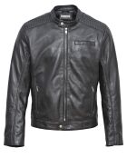 Veste en Cuir Zachary noire