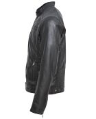 Veste en Cuir Zachary noire