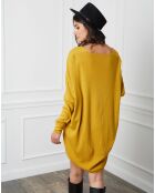 Robe en Cachemire mélangé Beder moutarde