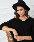 Robe en Cachemire mélangé Beder noire