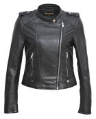 Veste en Cuir Chaya noire