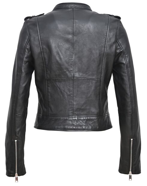 Veste en Cuir Chaya noire