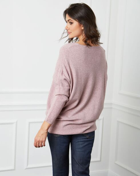 Pull  en Cachemire mélangé Beder rose