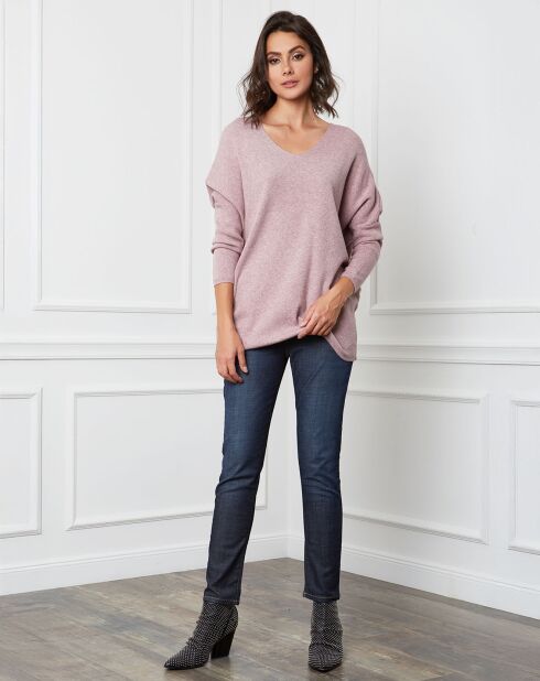 Pull  en Cachemire mélangé Beder rose