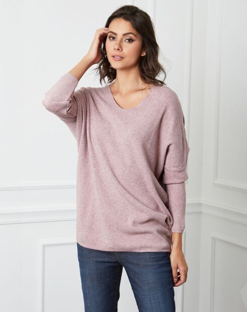 Pull  en Cachemire mélangé Beder rose