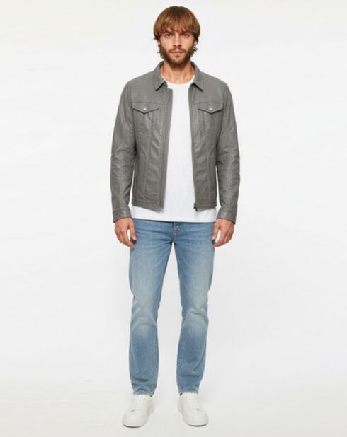 Veste en Cuir Colt vintage grey