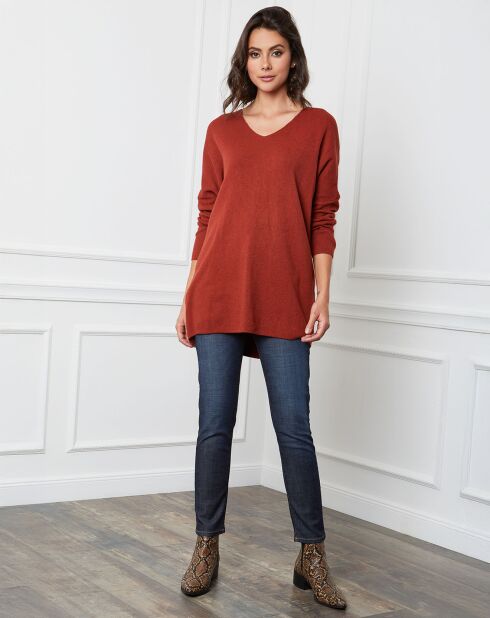 Pull en Cachemire mélangé Beder rouille
