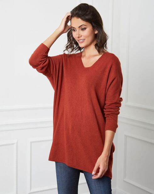 Pull en Cachemire mélangé Beder rouille