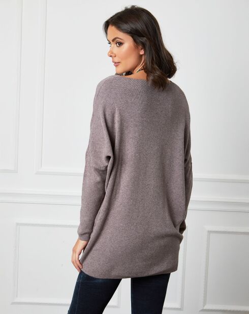 Pull en Cachemire mélangé Beder taupe