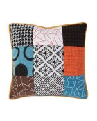 Coussin patchwork dehoussable 40x40cm