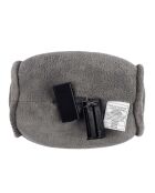 Coussin rond de massage vibrant gris - 25x14x14 cm