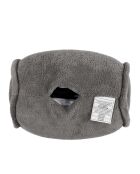 Coussin rond de massage vibrant gris - 25x14x14 cm