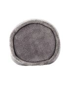 Coussin rond de massage vibrant gris - 25x14x14 cm