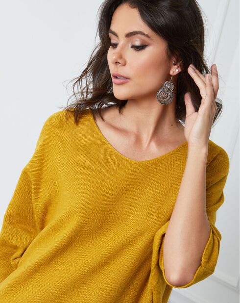 Pull Dalor moutarde