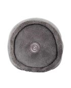 Coussin rond de massage vibrant gris - 25x14x14 cm
