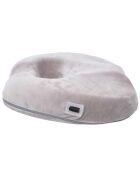 Coussin de posture massant et chauffant gris - 43x7.5x36 cm