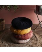Coussin rond en Velours coloris aléatoire - D.40 cm
