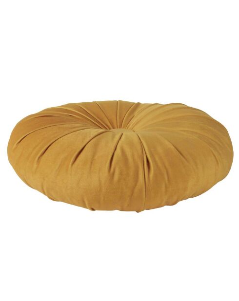 Coussin rond en Velours coloris aléatoire - D.40 cm