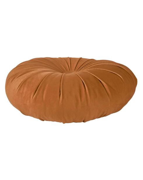 Coussin rond en Velours coloris aléatoire - D.40 cm