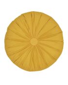 Coussin rond en Velours coloris aléatoire - D.40 cm