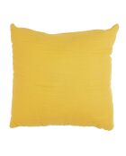 Coussin déhoussable effet Gaze de Coton coloris aléatoire - 40x40 cm