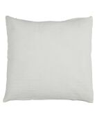 Coussin déhoussable effet Gaze de Coton coloris aléatoire - 40x40 cm