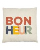 Coussin avec bouclette playground motif aléatoire - 40x40cm