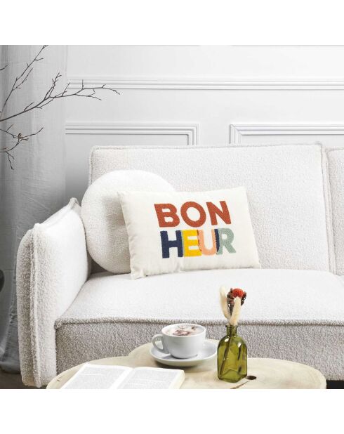 Coussin avec bouclette playground motif aléatoire - 30x50cm