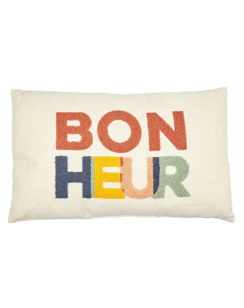 Coussin avec bouclette playground motif aléatoire - 30x50cm