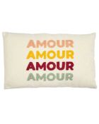 Coussin avec bouclette playground motif aléatoire - 30x50cm