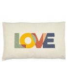 Coussin avec bouclette playground motif aléatoire - 30x50cm
