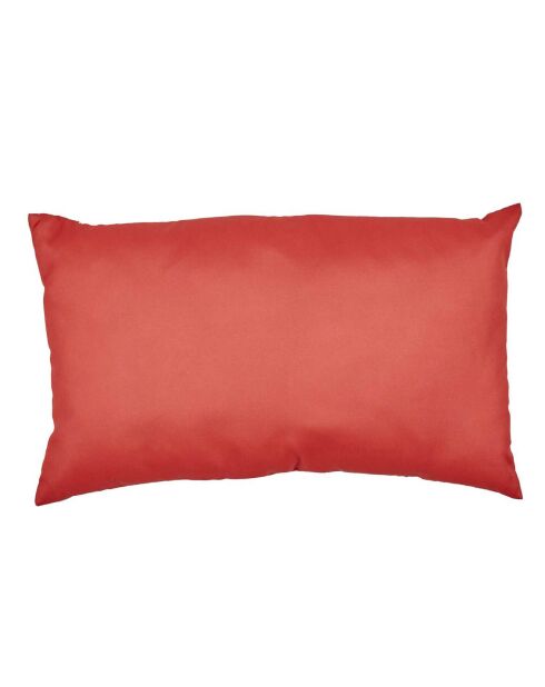 Coussin déperlant Paradis Exotique rose/vert/blanc/orange - 30x50 cm
