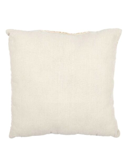 Coussin Palmier marron/blanc - 40x40 cm