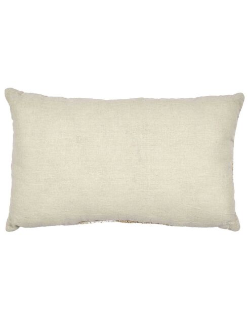 Coussin Palmier marron/blanc - 30x50 cm