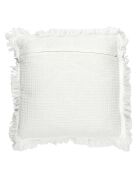 Coussin Gaufre ivoire - 40x40 cm