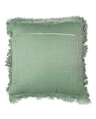 Coussin Gaufre vert sauge - 40x40 cm